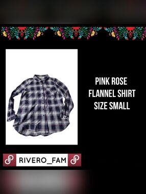 PINK ROSE | FLANNEL SHIRT | SIZE SMALL